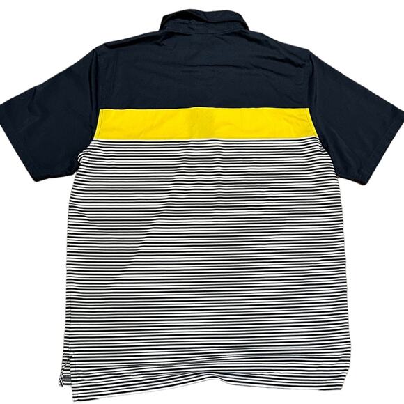 Southern Tide Men’s Medium Polo Style Short Sleeve Shirt in Blue and Yellow - Picture 2 of 7